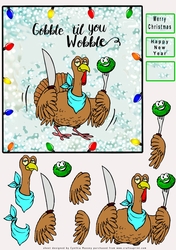 Gobble til you Wobble - Decoupage