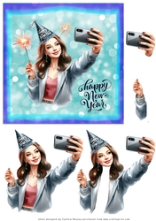 Selfie New Year - Decoupage