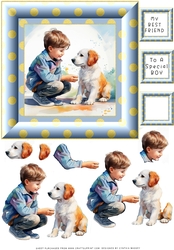 My Best Friend Boy - Decoupage