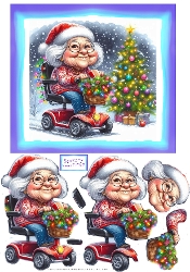 Scooter Granny 2 - Decoupage