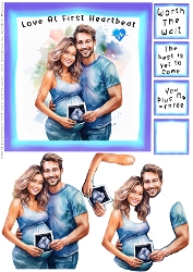 Love At First Heartbeat - Decoupage