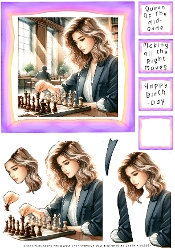 Chess-Making All The Right Moves - Decoupage