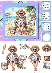 Retirement Teacher - Decoupage