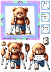 Brave Little Bear - Decoupage
