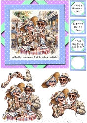 cup1453324_3367 - Still Giggling Together - Decoupage