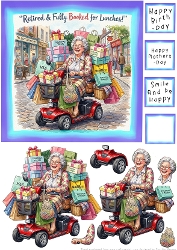 Retired And Fully booked for lunches - Decoupage