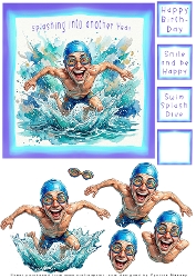 Swimming into another Year - Decoupage