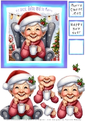 Sit Back Relax and be Merry - Decoupage