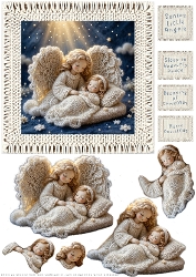 Santas Little Angels - Decoupage