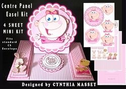 Cheeky Baby Girl Centre Panel Easel