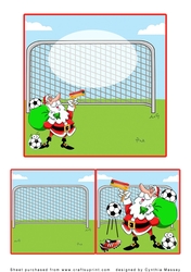Football Seasons Greetings Insert