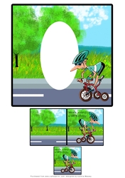 Have a Wheelie Great Birthday - Insert
