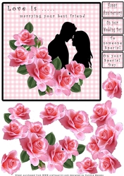Love is...Marrying Your Best Friend - Decoupage