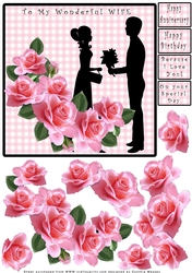 To My Wonderful Wife Decoupage
