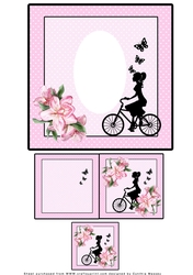 Girl on Bike - Insert