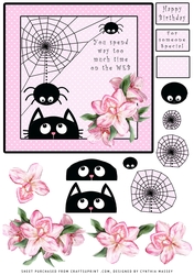 You Spend Way Too Much Time On The Web - Decoupage