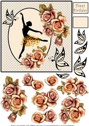 Ballet Silhouette - Decoupage