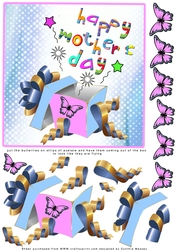 Mothers Day Butterflies - Decoupage