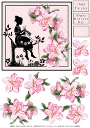 Pretty Knitter - Decoupage