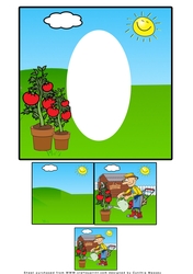 Watering The Tomatoes - Insert