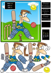 Keep Batting - Decoupage