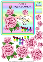NAILS one thing you can get into shape without exercise - Decoupage