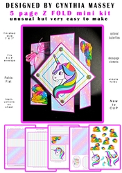Double Front Z Fold Unicorn