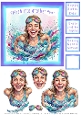 Swimming Into Another Year Female - Decoupage