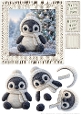 Knitted Penguin - Decoupage