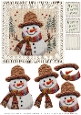 Knitted Snowman 2 - Decoupage