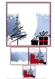 Poinsettia & Modern Tree - Insert