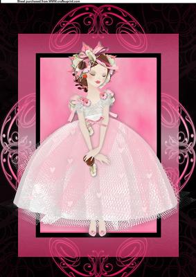 A4 Pink Ballerina
