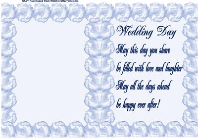 Cut and Fold Wedding Day