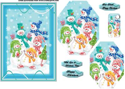 Christmas Snow Family