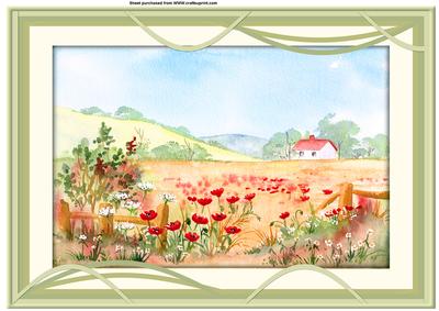 A4 Field of Poppies