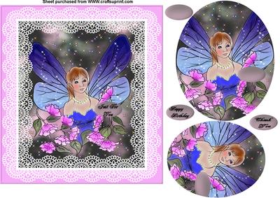 6x6 Digital Painting Fairy