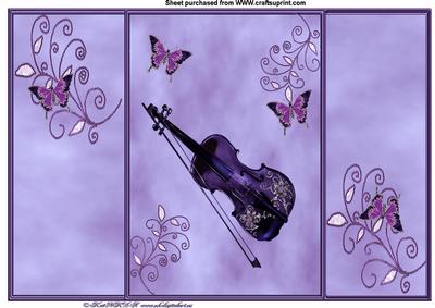 Violin and Butterflies