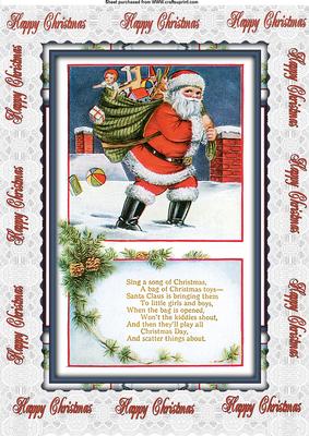 A4 Christmas Santa