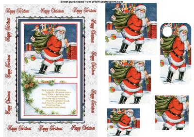 Christmas Santa and Verse
