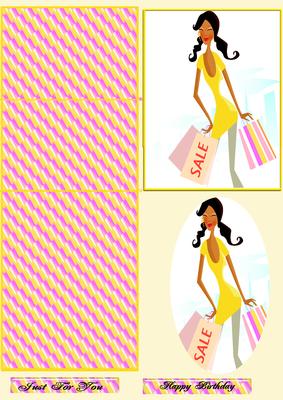 Shopping Easel Card