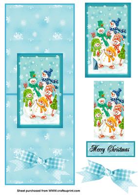 Christmas Snow Family