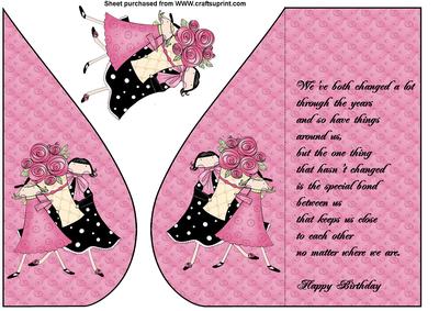 Best Friend Tear Drop Card