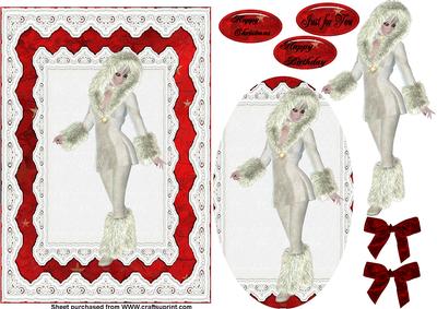 Christmas Lace Card