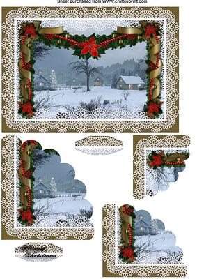Christmas Scenery Swag