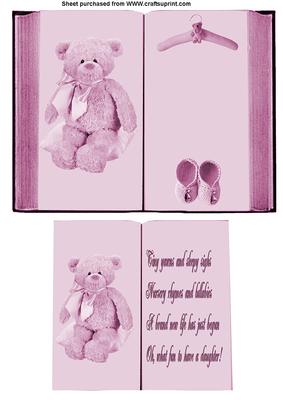 New Baby Girl Book Sheet