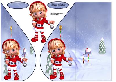 Christmas Elf Teardrop