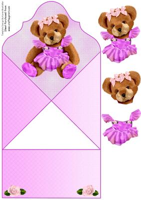 Pink Teddy Ballerina