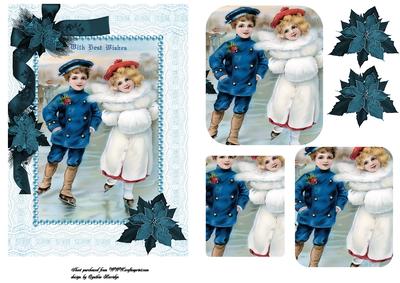 Christmas Lace Frame Children