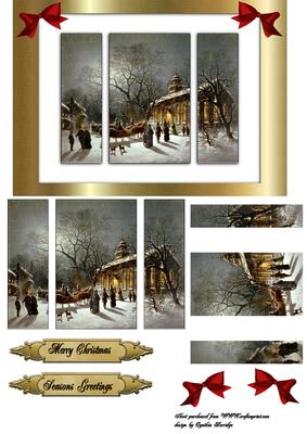 Christmas Scenery Panels