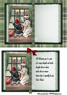 Christmas Book Children at the Window
